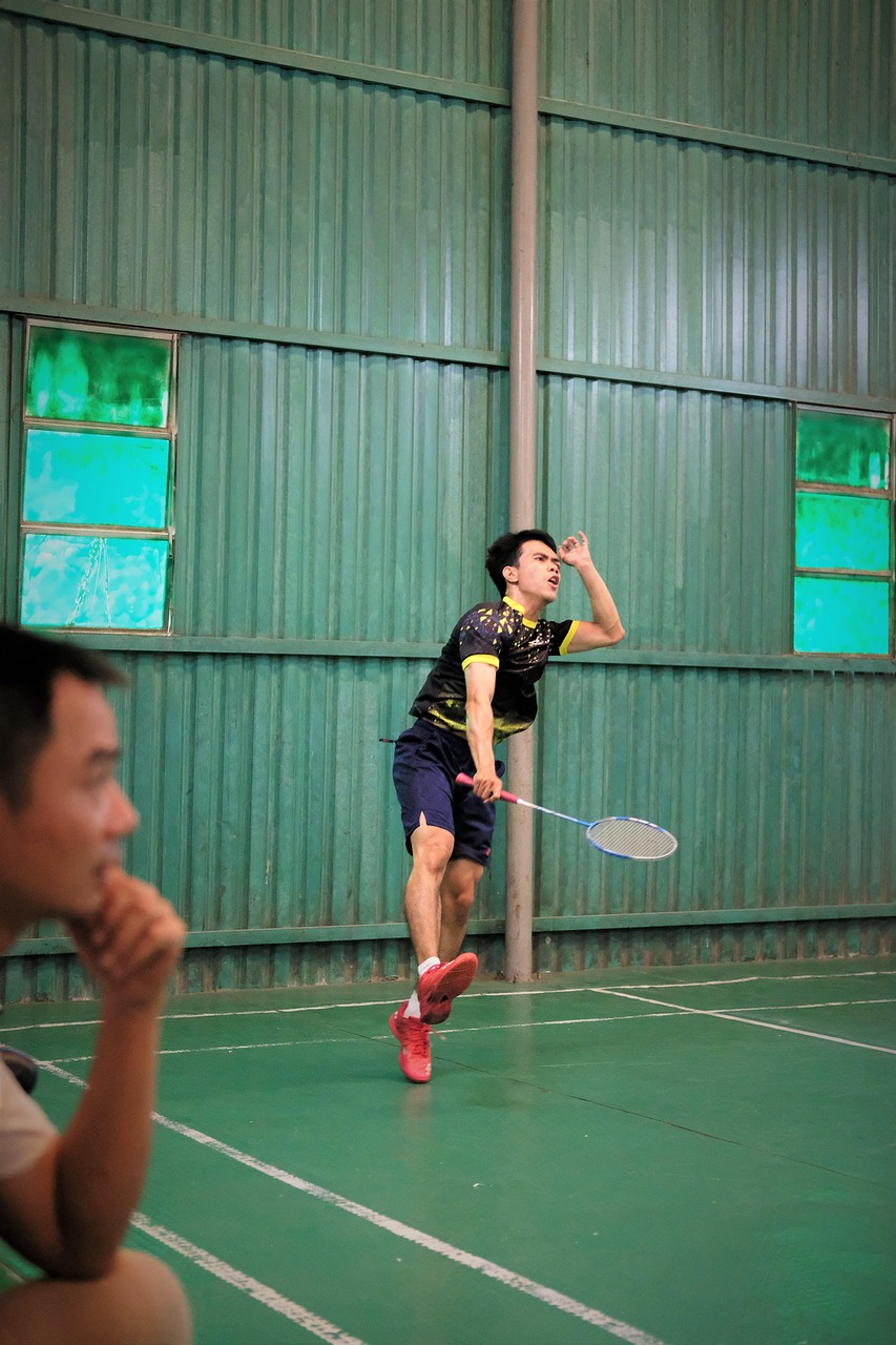 Badminton, smash, sport, athlete, racket, shuttlecock, activity, action, man, person, active, jump, joy, young man, youth, fun, badminton, badminton, badminton, badminton, badminton