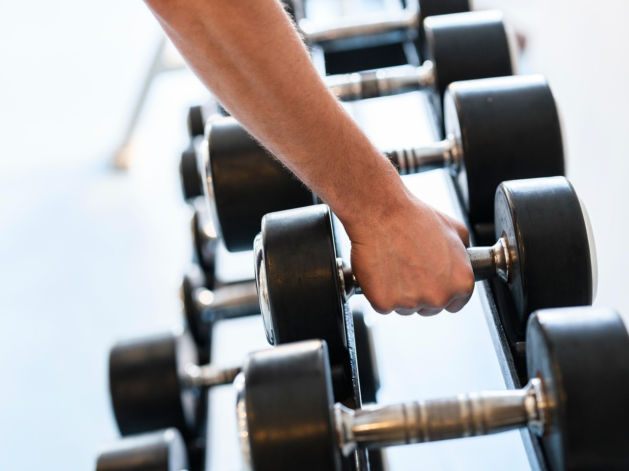 Weights, dumbbells, strength, force, exercise, sport, fitness, wrist, hand, muscle, body, health