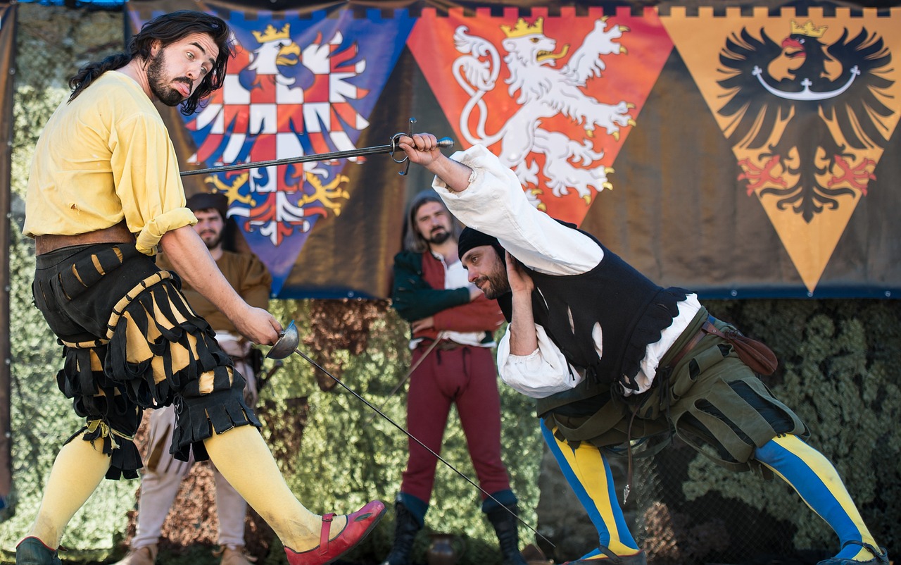 Fencer, duel, sword, war, victory, demonstration