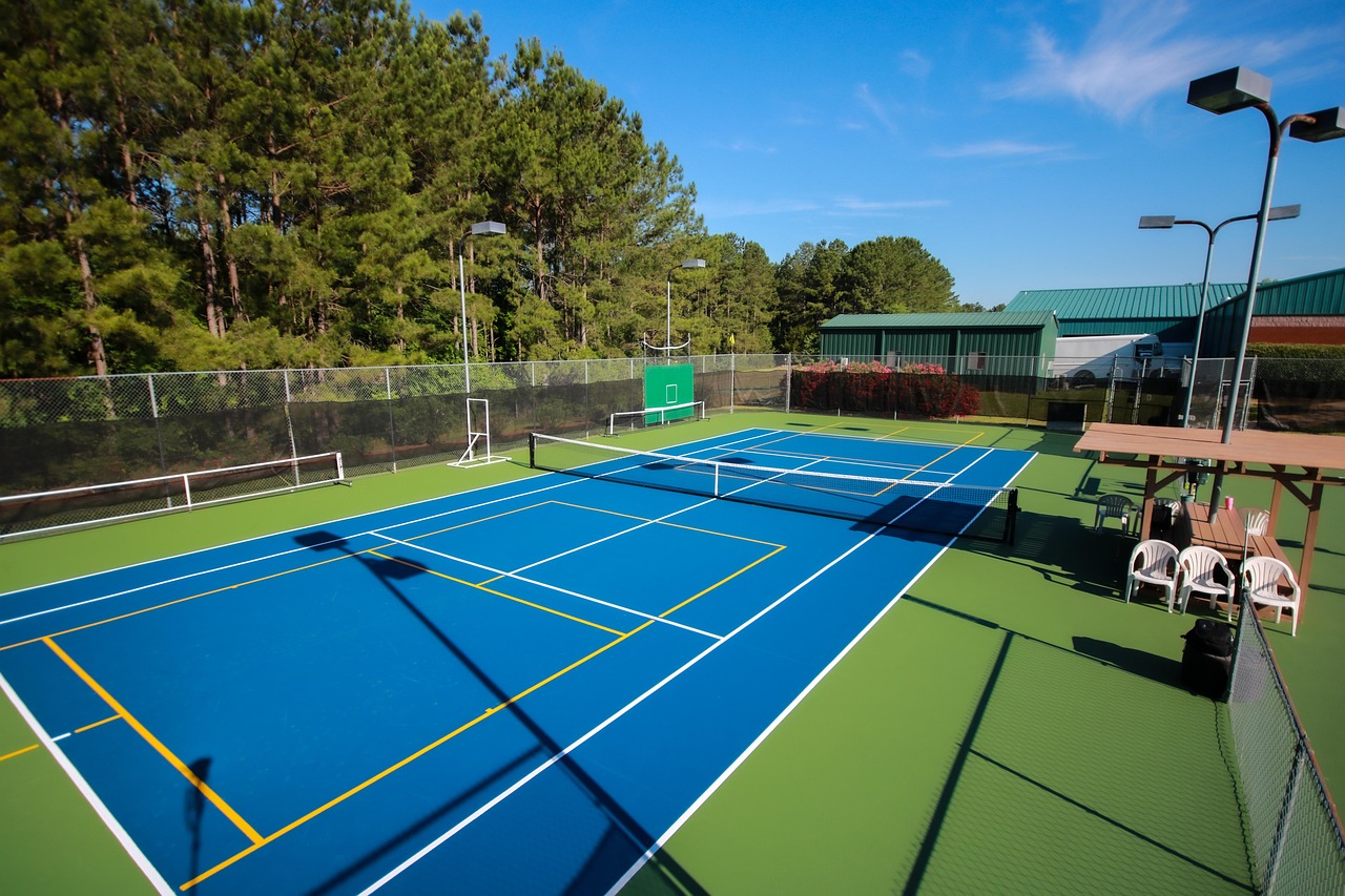 Asphalt tennis court, tennis court, pickleball court, tennis, pickleball, blue, green, new, tennis court, pickleball, pickleball, pickleball, pickleball, pickleball