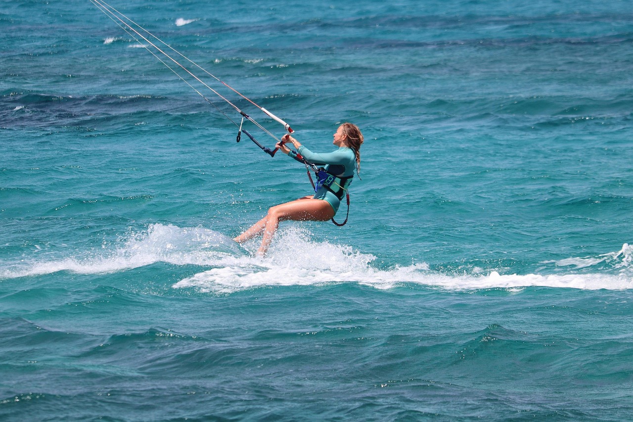 Kite surfing, kitesurfer, kitesurfing, sports, athlete, sea, nature, ocean