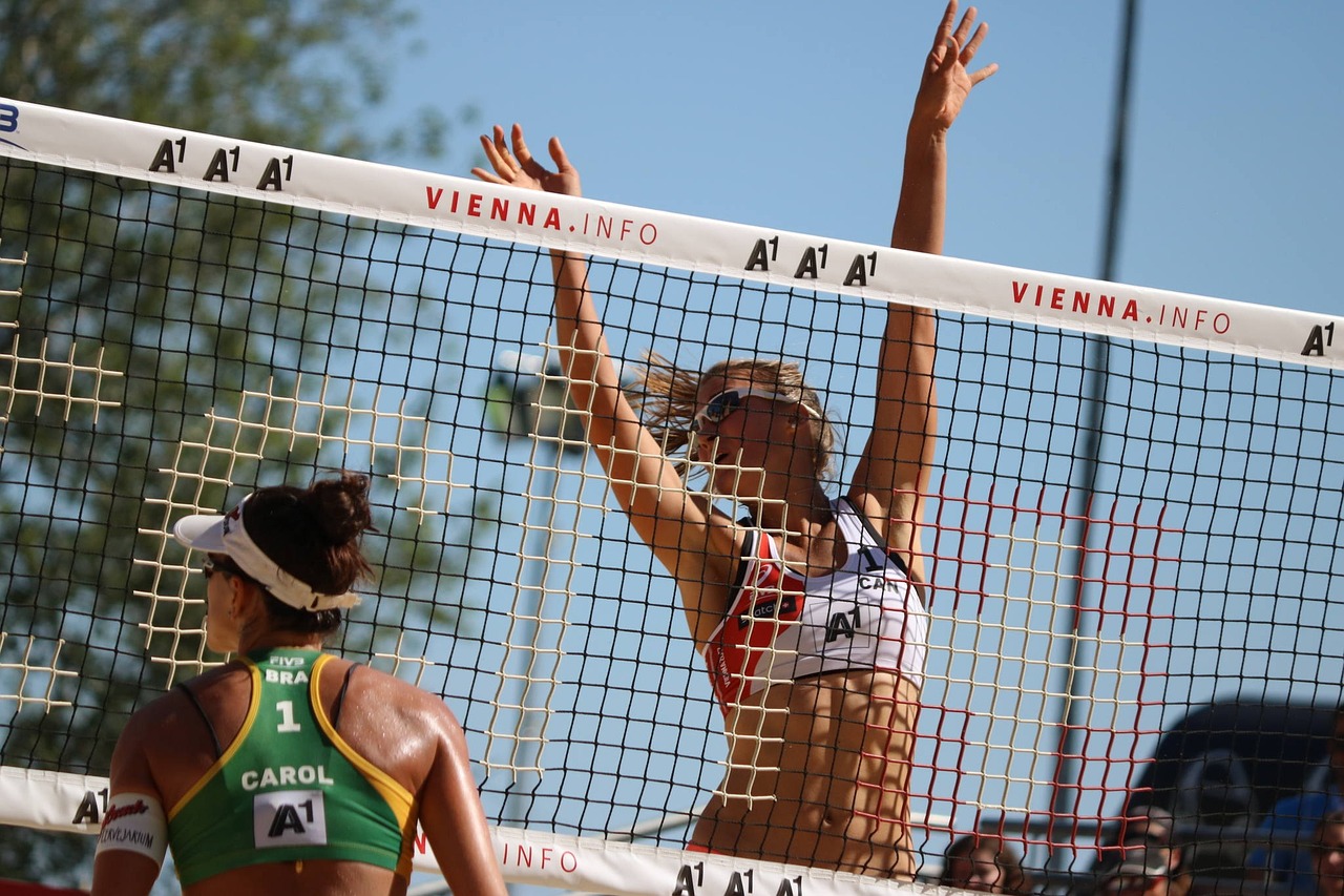 Volleyball fans, volleyball, beach volleyball, buzzer, nature, summer sports, beach, court, beach volleyball jump, volleyball jump