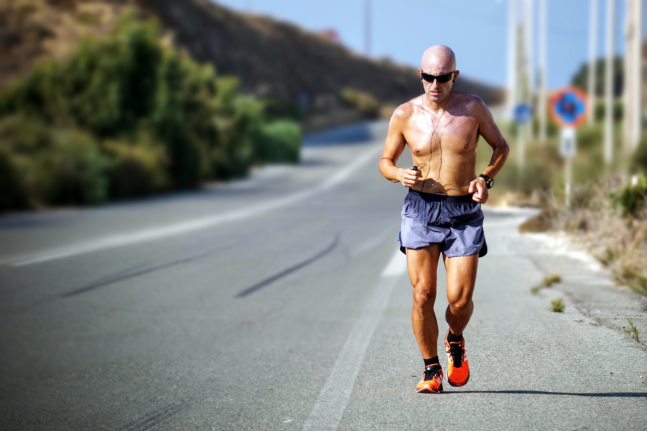 Man, jogging, exercise, fitness, jog, person, road, running, runner, fit, active, active lifestyle, wellness