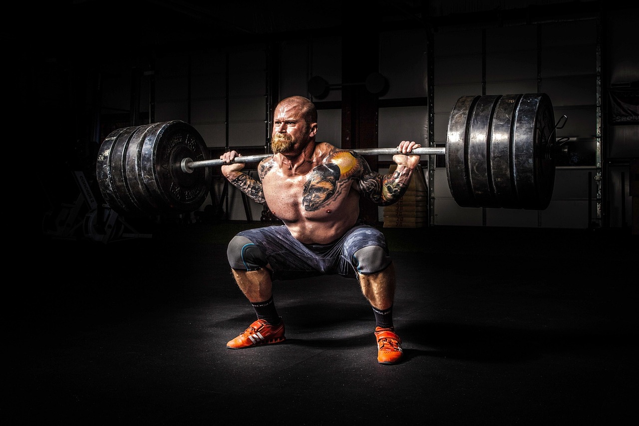 Man, person, power, strength, strong, fitness, body, muscles, weights, exhausted, heavy, weightlifting, effort, exhausting, bodybuilding, powerful, black fitness, black workout, black body, black powe