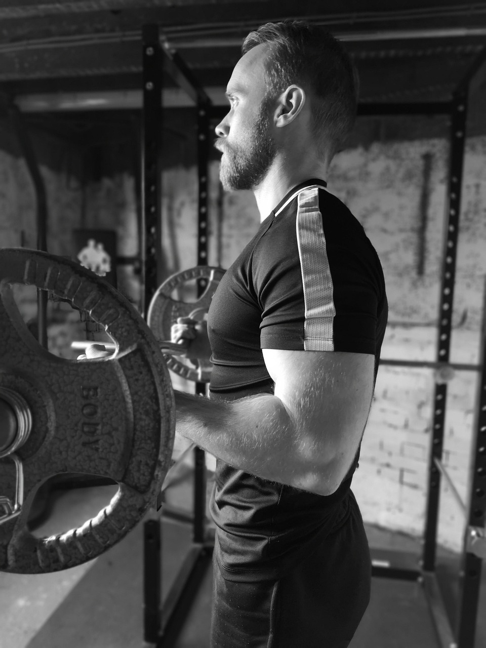 Bicep curl, weights, strength, gym, male, muscles, workout, exercise, fitness, healthy, fit, training, gray fitness, gray gym, gray exercise, gray training, gray healthy, gray workout, bicep curl, bic