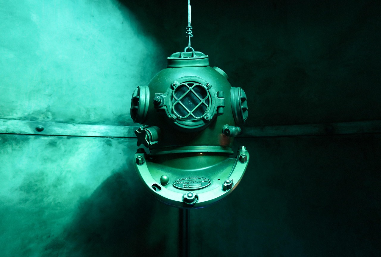 Dive, old, under water, underwater, diving suit, helmet, under water, underwater, underwater, underwater, underwater, underwater