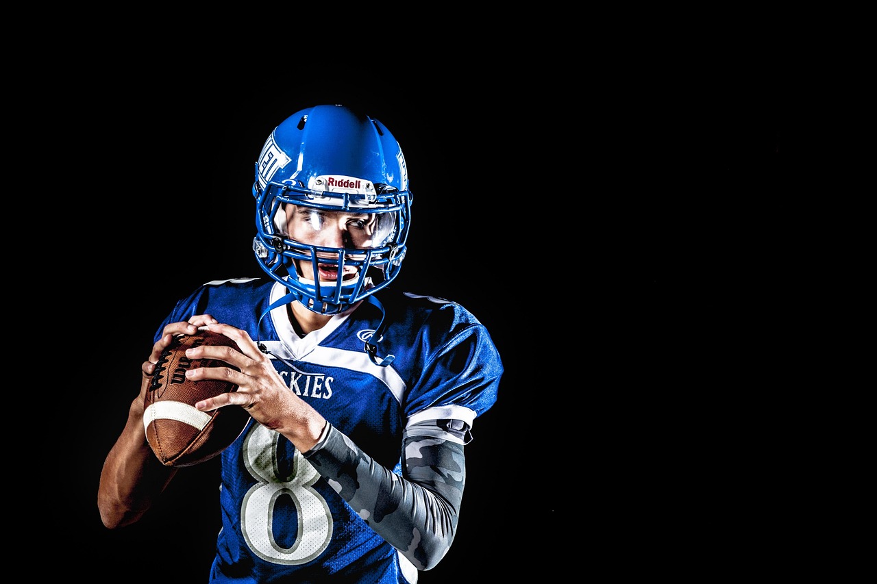 American football, athlete, ball, football, player, football player, rugby, sport, helmet, man, quarterback, uniform, jersey, football jersey, portrait, american football, football, football, football