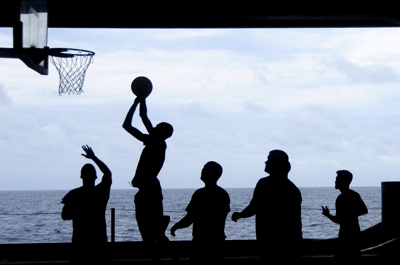 Basketball, playing, silhouette, basketball ring, ball, game, sports, players, team, basketball, basketball, basketball, basketball, basketball, sports, team
