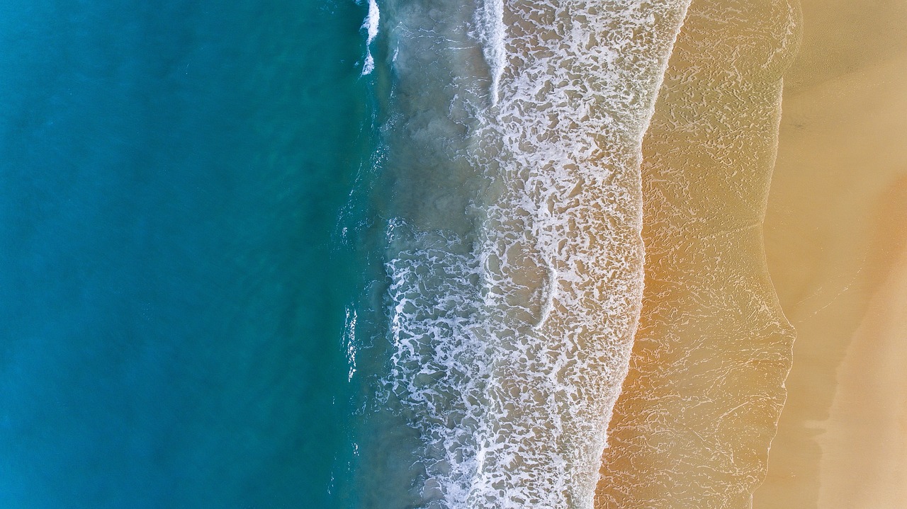 Beach, coast, sea, sand, wave, ocean, water, coastline, seashore, seascape, sea foam, ocean foam, beach foam, spume, scenery, scenic, nature, aerial view, aerial photography, beach, sea, sea, sea, sea