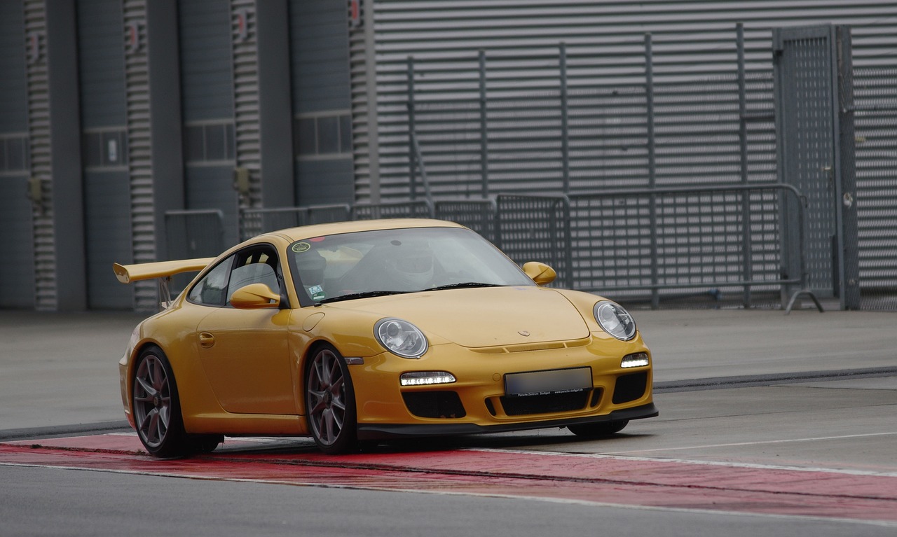 Automobile, porsche, sports car, lausitzring, race training, racing, pavement, vehicle, asphalt, ride, speed, race track, motorsport