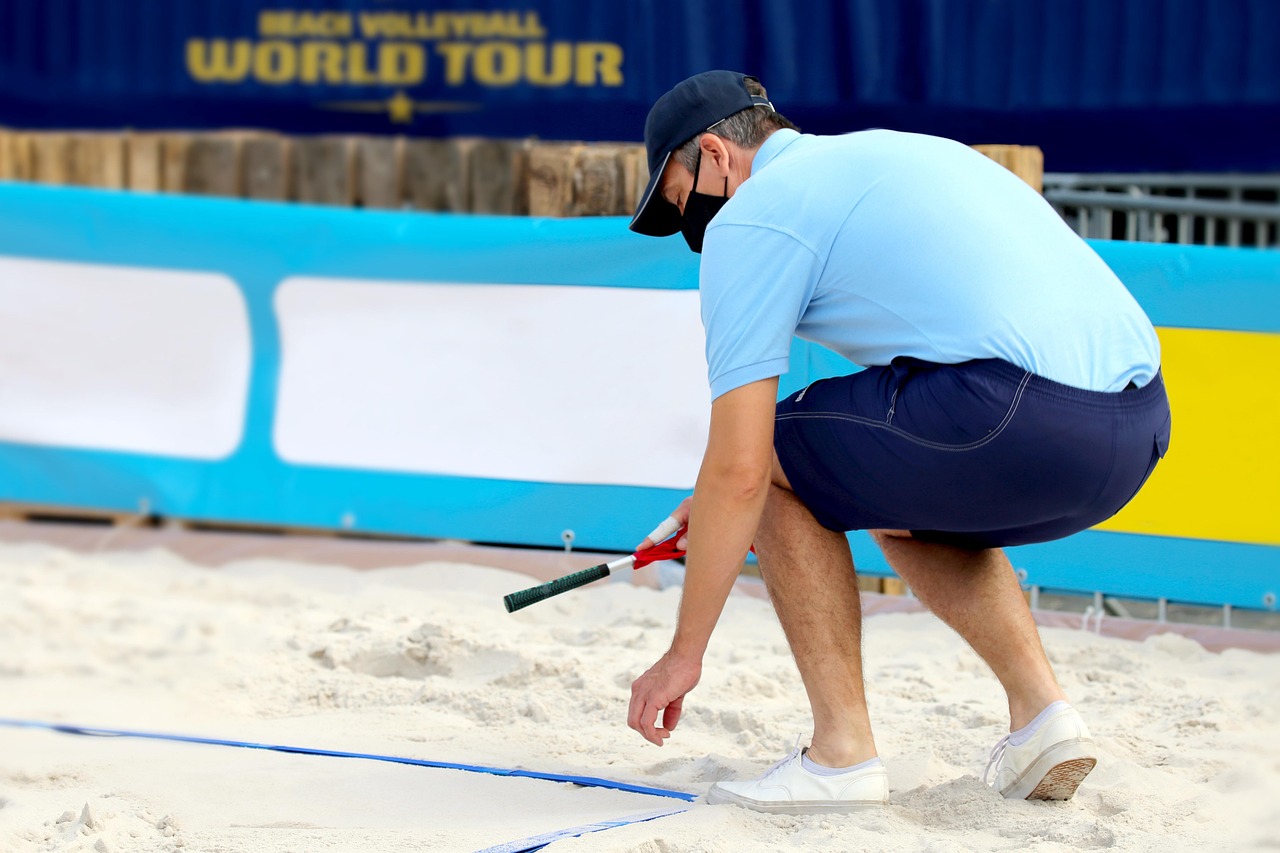 Beach volleyball, sport, referee, linesman, volleyball, ball sports, sand, beach, playing field, competition, nature, championship, tournament