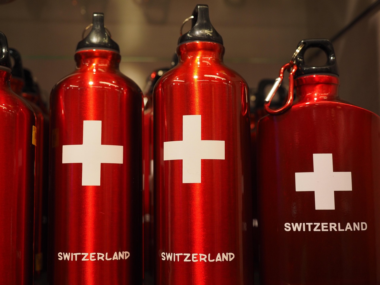 Water bottle, sigg bottle, switzerland, red, drinking container, water container, bottle, souvenir, water bottle, water bottle, water bottle, water bottle, water bottle