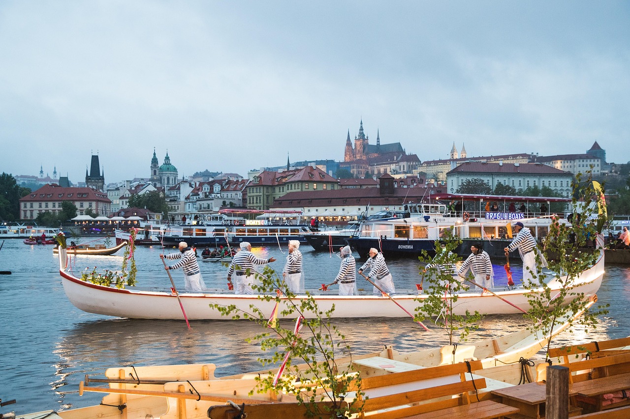 Prague, festival, river, rowing, boats, boat festival, dragon boat festival, tourism, light, dusk, twilight, city, vltava, czech republic, prague, prague, prague, prague, prague, festival, czech repub