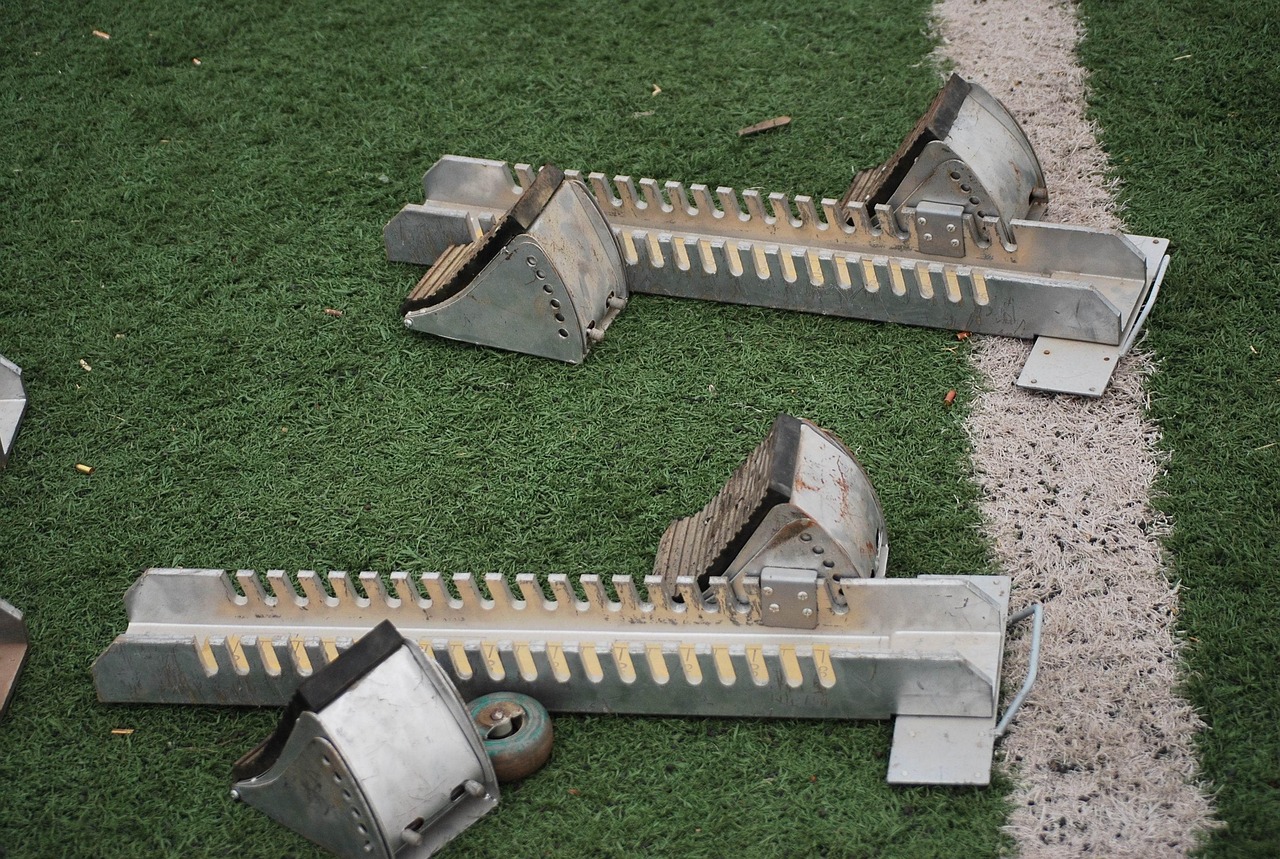 Starting blocks, running, equipment, run, sprint, athletes, runner, start, athletics, green running, green run, starting blocks, starting blocks, starting blocks, sprint, sprint, sprint, sprint, sprin