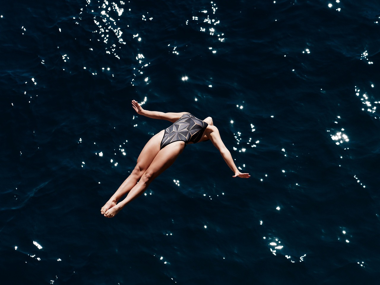 Aesthetic, dive, swimmer, jump, sport, competition, nature, speed, woman, athlete, health, strength, human, movement, sporty, active, exercise, swimsuit, youth, beautiful, red, diver, high, that, sea