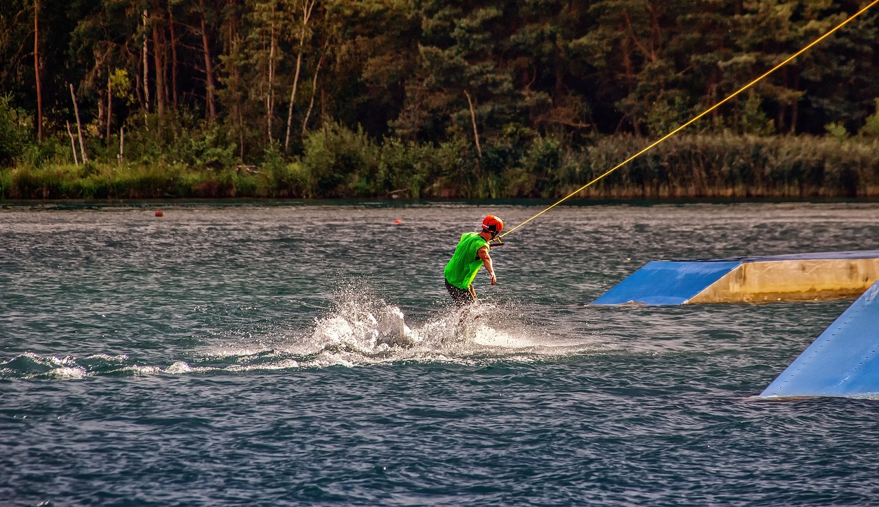 Water-skiing, sports, water sports, nature, wakeboard, leisure time, lake, water, action, board, splash, speed, athlete, professional, waves, summer, extreme, leap, activity, fun, masculine, move, on