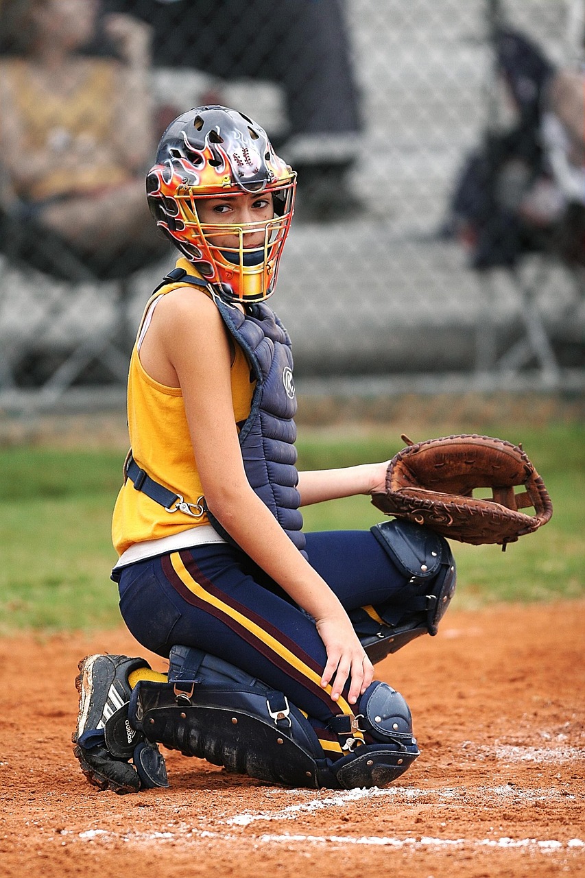 Softball, catcher, girls softball, high school, sport, competition, softball catcher, catcher's mask, home plate, signals, player, softball, softball, softball, softball, softball, high school, softba