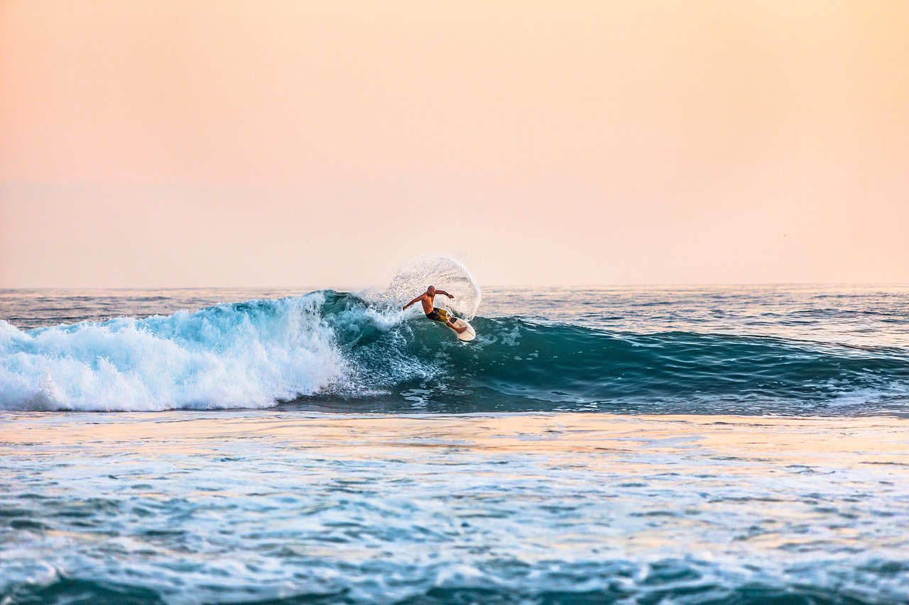 Surfer, beach, man, waves, surfing, surf, ocean wavese, sea, ocean, sport, water, watersports, nature, seascape
