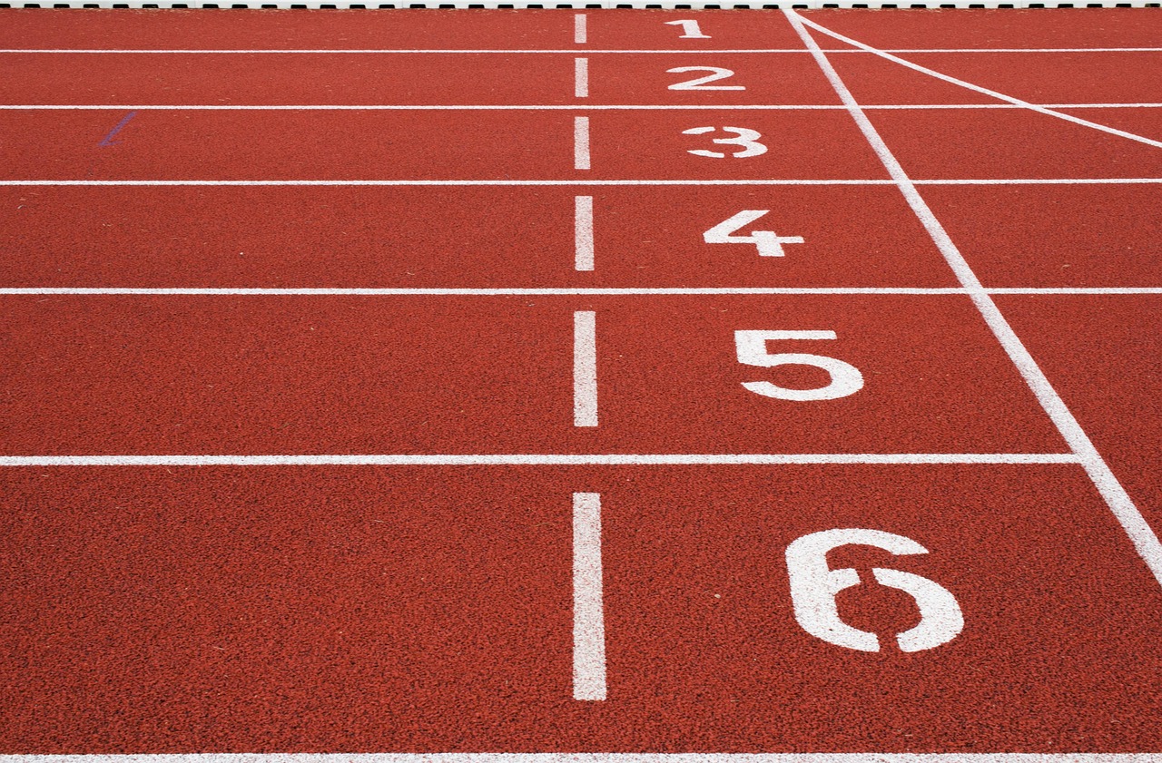 Track and field, athletic field, ground, lane, lines, numbers, running stadium, sports field, start, track, running, numbers, numbers, numbers, numbers, start, start, start, start, track, track, track