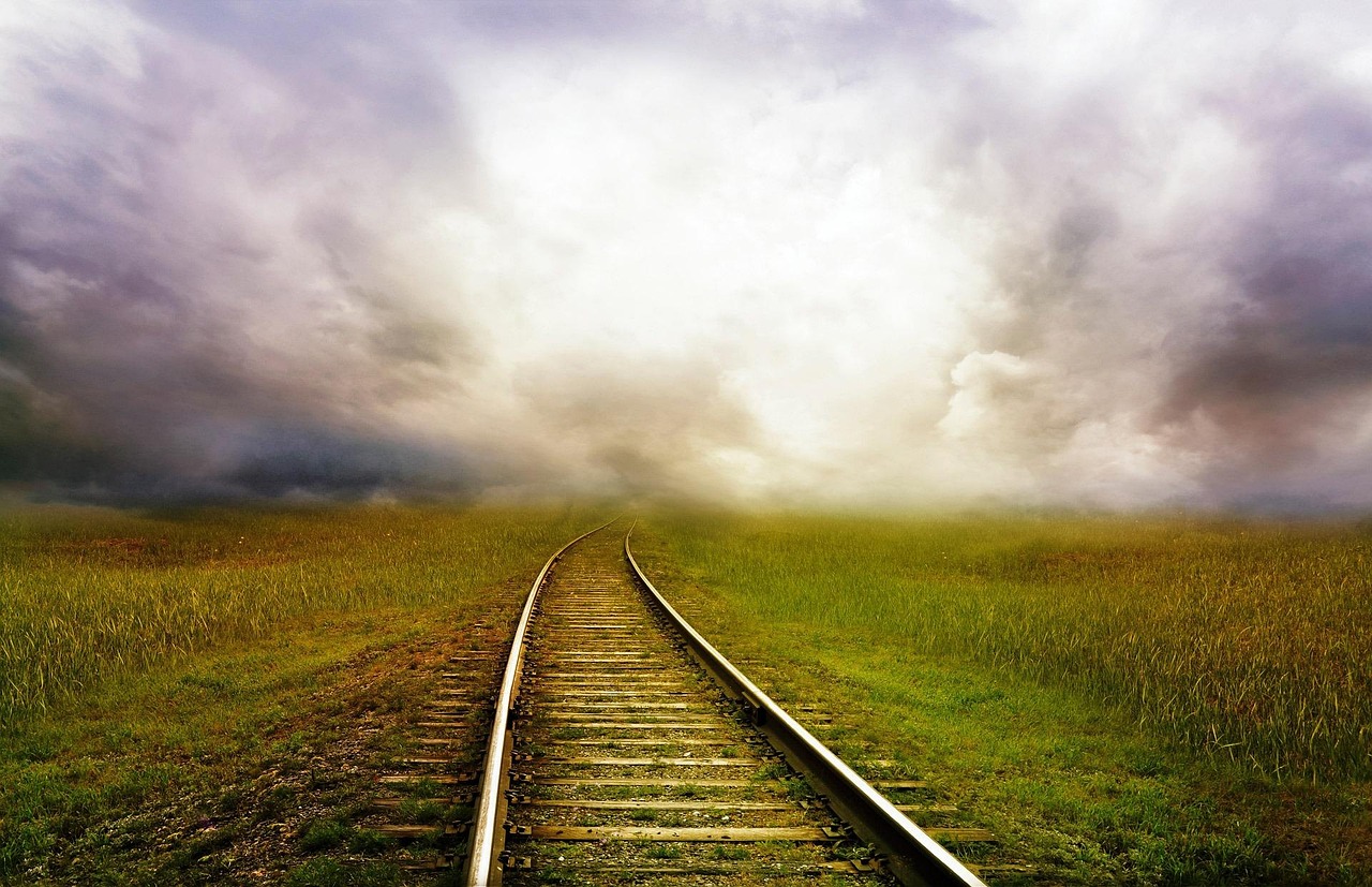 Railroad, landscape, countryside, rail, rail track, railroad track, railway, nature, scenery, landscape, nature, nature, nature, nature, nature
