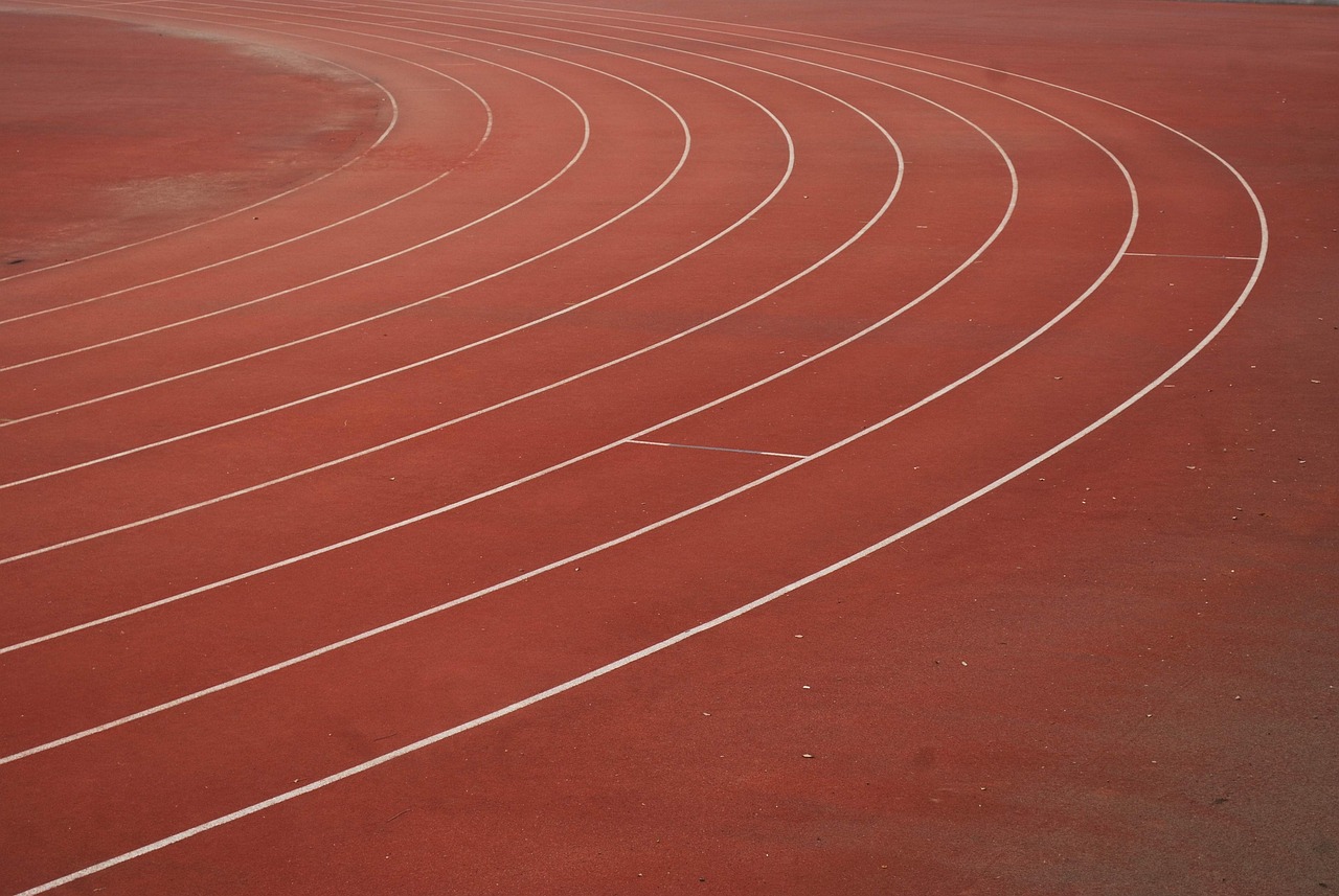 Track, field, lanes, competition, sports, runners, running, red running, red sports, red run, red field, track, track, lanes, running, running, running, running, running