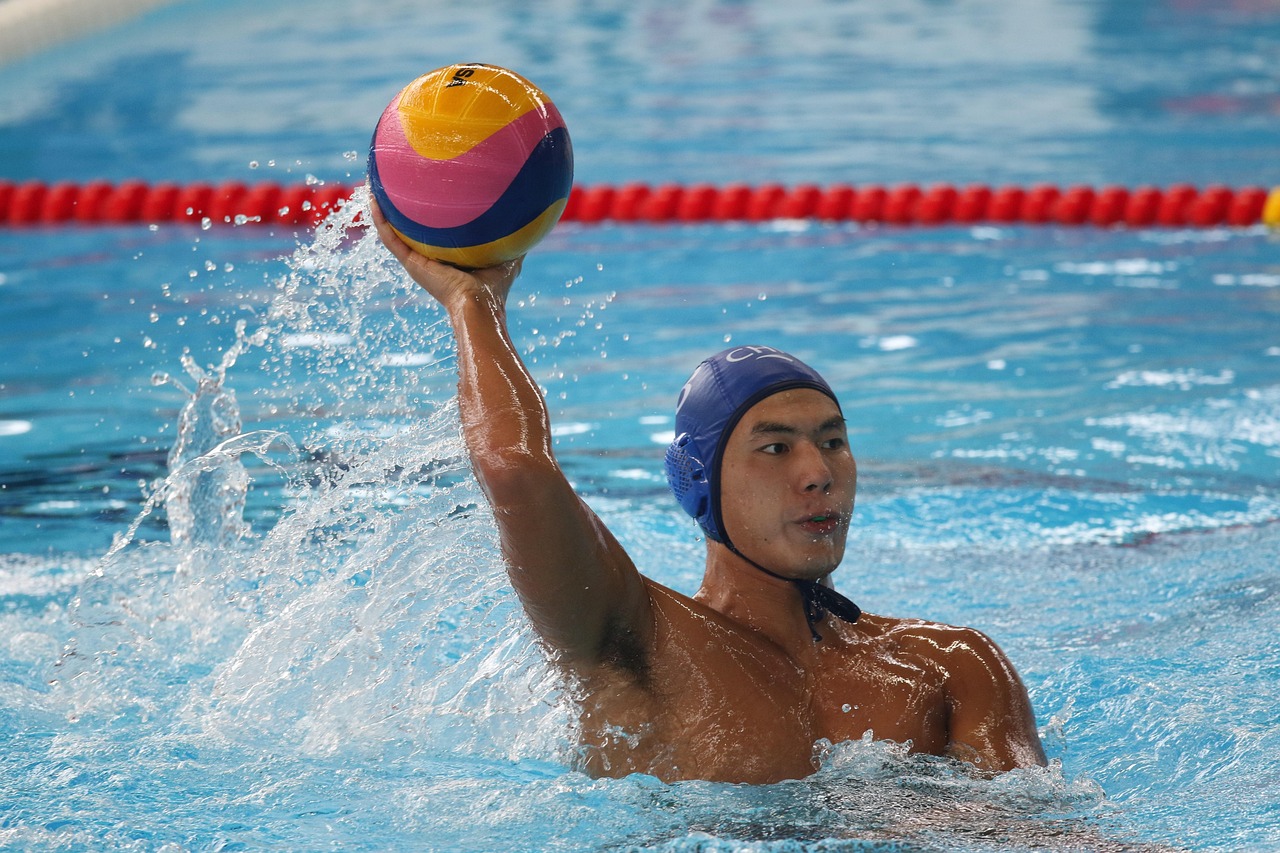 Polo air, sport, water sport, water, pool, nature, activity, sports, wave, blue, people, active, swim, young, blue sports